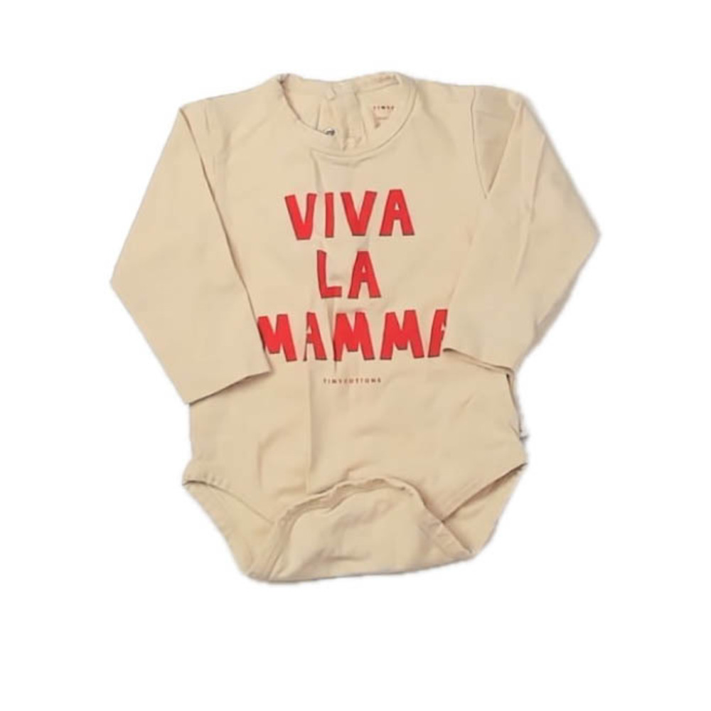 Tiny Cottons Boys Beige | Red Onesie size: 6-12 Months